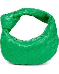 Bottega Veneta The Mini Jodie Intrecciato Leather Hobo Bag - Green