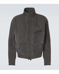 Giorgio Armani - Suede Jacket - Lyst