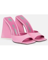 The Attico - Devon Patent Leather Mules - Lyst