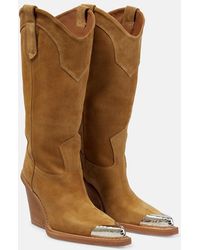 Paris Texas - Dakota Suede Cowboy Boots - Lyst