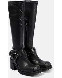Acne Studios - Leather Platform Knee-High Boots - Lyst