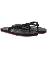 louboutin thong sandals