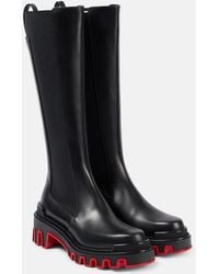 Christian Louboutin - Marchacroche Dune Knee-High Leather Boots - Lyst