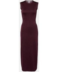 Ferragamo - Lurex Maxi Dress - Lyst