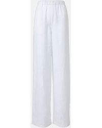 Loro Piana - Valerio High-Rise Linen Wide-Leg Pants - Lyst