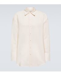 Saint Laurent - Oversized Faille Shirt - Lyst