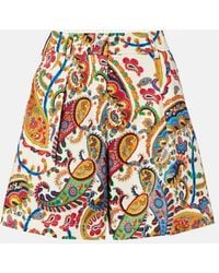 Etro - Cotton-Blend Jacquard Bermuda Shorts - Lyst
