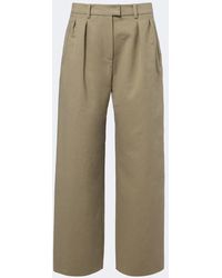 Magda Butrym - Cotton Wide-Leg Pants - Lyst