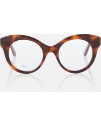 Loewe - Curvy Round Glasses - Lyst