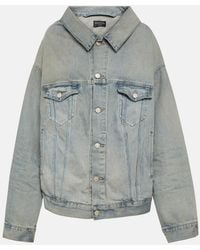 Balenciaga - Oversized Denim Jacket - Lyst