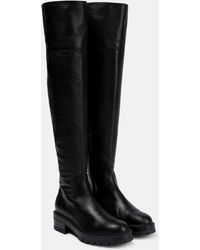 Aquazzura - Whitney Leather Over-the-knee Boots - Lyst