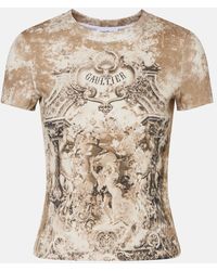 Jean Paul Gaultier - Medaillon Cotton-Blend Jersey T-Shirt - Lyst