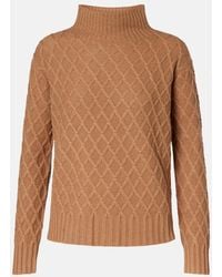 Max Mara - Camel Hair Turtleneck Sweater - Lyst