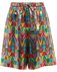 Valentino Shorts aus Jacquard - Mehrfarbig