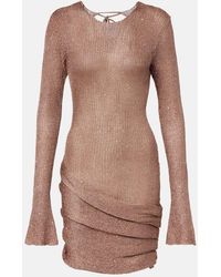 Bananhot - Jones Sequined Draped Minidress - Lyst