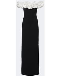 Rebecca Vallance - Cosima Floral-Applique Crepe Gown - Lyst