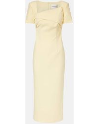 Roland Mouret - Draped Crepe Cocktail Dress - Lyst