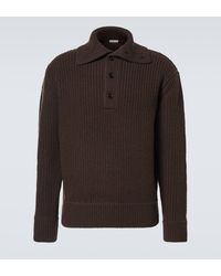 Dries Van Noten - Virgin Wool Polo Sweater - Lyst