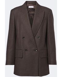 Max Mara - Double-Breasted Virgin Wool Blazer - Lyst