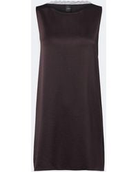 Leset - Barb Lace-Trimmed Satin Minidress - Lyst