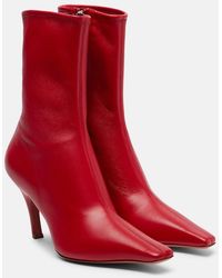 AMINA MUADDI - Jamie 80 Leather Ankle Boots - Lyst