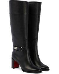 Christian Louboutin Eleonor Botta 85 Leather Knee-high Boots in 
