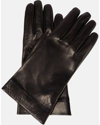 Saint Laurent - Leather Silk-lined Gloves - Lyst