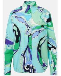 Emilio Pucci - Orchid-Print Cotton Shirt - Lyst