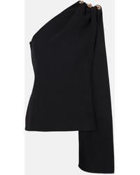 Bottega Veneta - Asymmetric Wool Blend Top For - Lyst