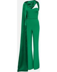 Safiyaa - Lollian Marmont Caped Jumpsuit - Lyst
