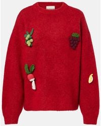 ALÉMAIS - Fruitto Alpaca, Mohair, And Wool-Blend Sweater - Lyst