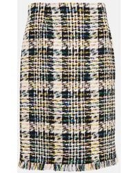 Oscar de la Renta - Cotton-Blend Tweed Midi Skirt - Lyst