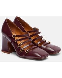 Chloé - Janis 80 Leather Mary Jane Pumps - Lyst