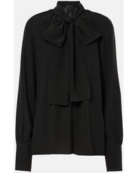 Givenchy - Bluse Aus Seide - Lyst
