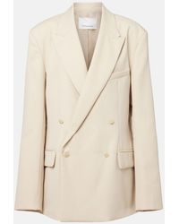 Frankie Shop - Newark Double-Breasted Cotton Blazer - Lyst
