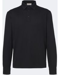 Agnona - Cotton And Silk Polo Shirt - Lyst