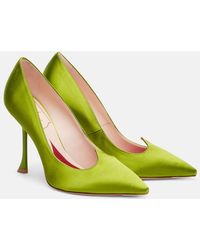 Roger Vivier - I Love Vivier 100 Satin Pumps - Lyst