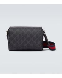 Gucci - GG Super Mini Faux Leather Crossbody Bag - Lyst