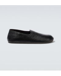 The Row - Hugh Leather Slip-On Shoes - Lyst