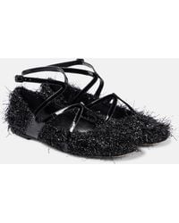 Jimmy Choo - Astoria Tinsel Ballet Flats - Lyst