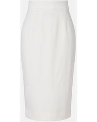 Dolce & Gabbana - Wool-Blend Pencil Skirt - Lyst