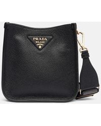 Prada - Schultertasche Mini Aus Leder - Lyst