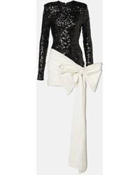 ROTATE BIRGER CHRISTENSEN - Minikleid Mit Pailletten - Lyst
