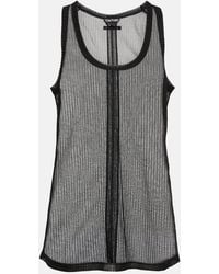 Tom Ford - Semi-Sheer Ribbed Jersey Tank Top - Lyst