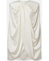 Stella McCartney - Draped Caped Minidress - Lyst