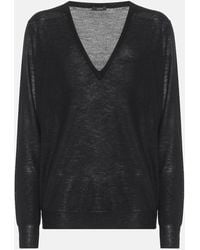 JOSEPH - Cashair Cashmere V-Neck Sweater - Lyst