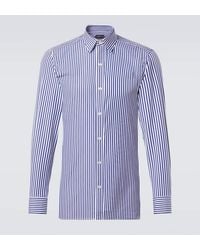 Tom Ford - Bengal Stripe Cotton Poplin Shirt - Lyst