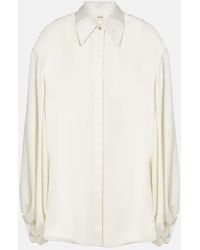 KHAITE - Bam Chiffon Shirt - Lyst