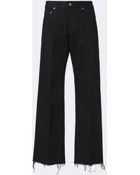 Rick Owens - Geth Distressed Wide-Leg Jeans - Lyst