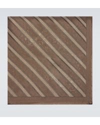 Brunello Cucinelli - Striped Silk Pocket Square - Lyst